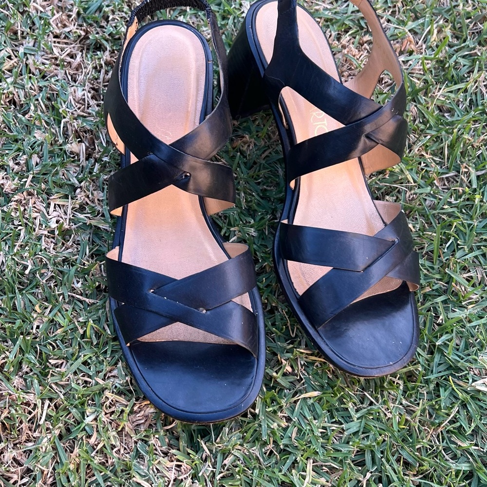 Elegant Black Strappy Sandals